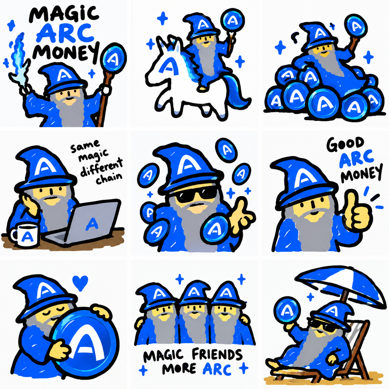 Magic ARC Money meme collage